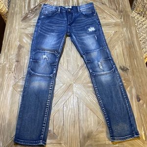 Blue Cult Distressed blue jeans sz 18 Exc condition